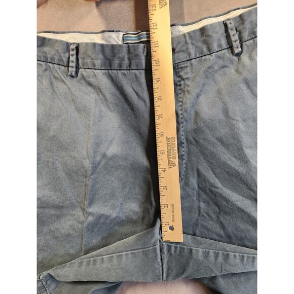 Peter Millar Shorts Mens Size 38 Blue Casual Golf Chino Flat Front Preppy - Picture 6 of 9